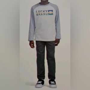 Lucky Brand Boy's Long Sleeve 2 Piece Set-Size 5